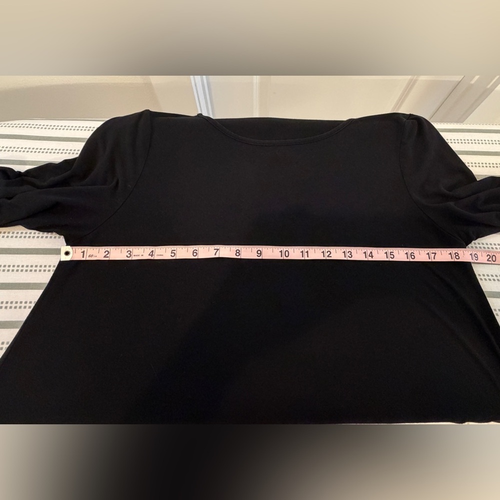 Black A-Line Dress with Pockets - Classic Minimal Style - - Picture 4 of 8